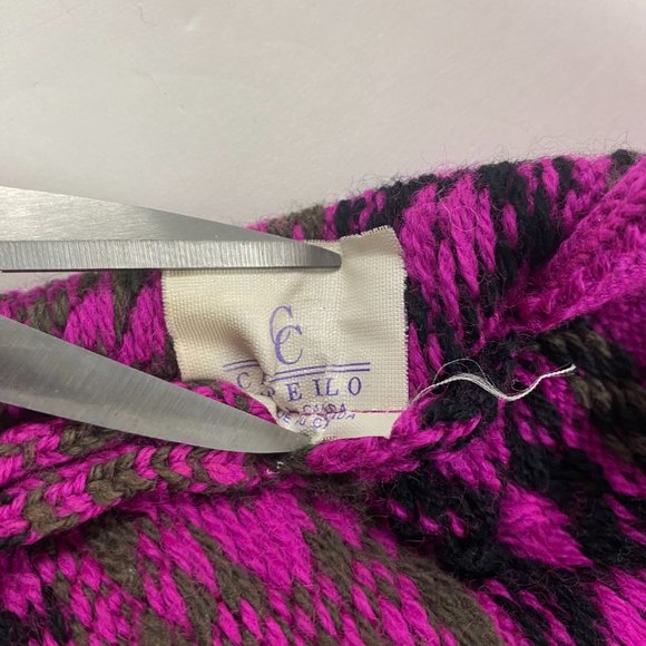 Vintage Capello Canada Ski Hat Cap Toque Winter Pink Purple - Picture 7 of 8